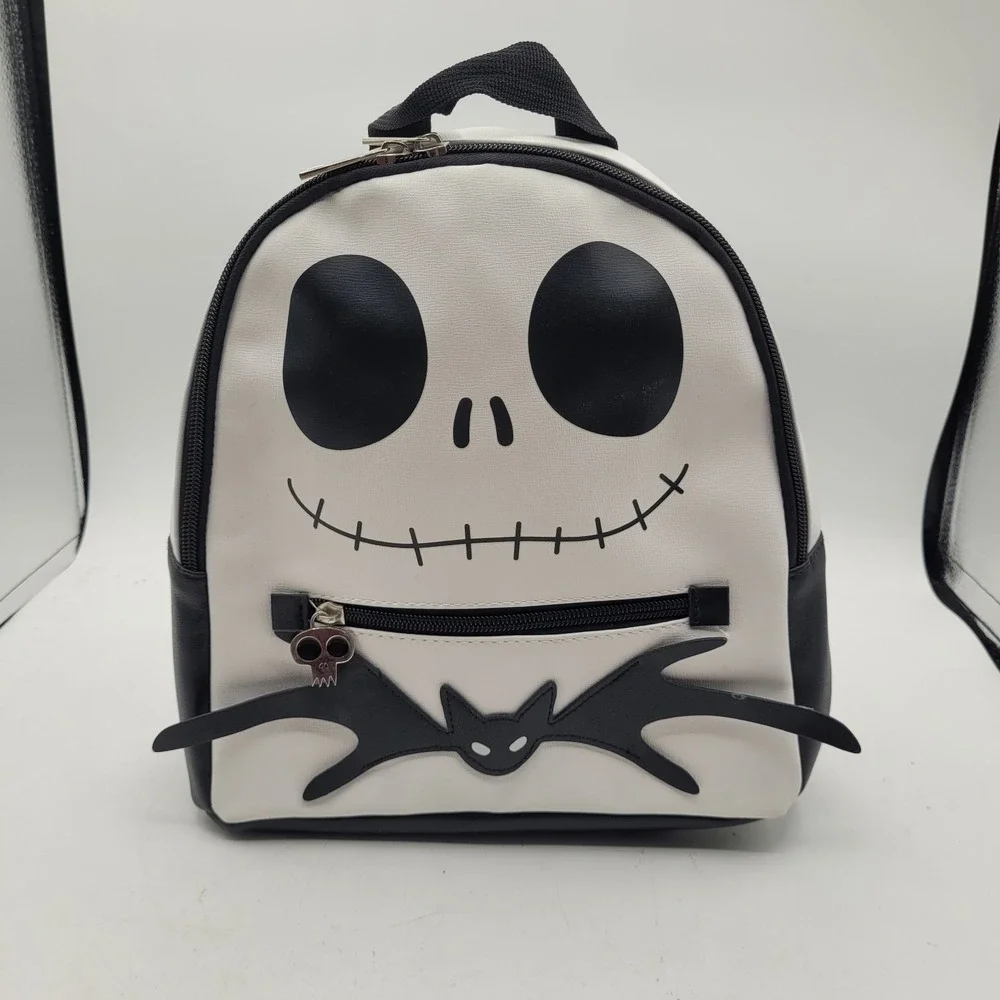 Backpack Nightmare Before Christmas Jack Skellington Face Black White‎ 12